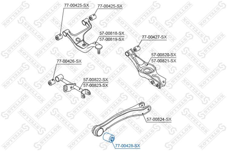 

Stellox 7700428SX Сайлентблок рычага