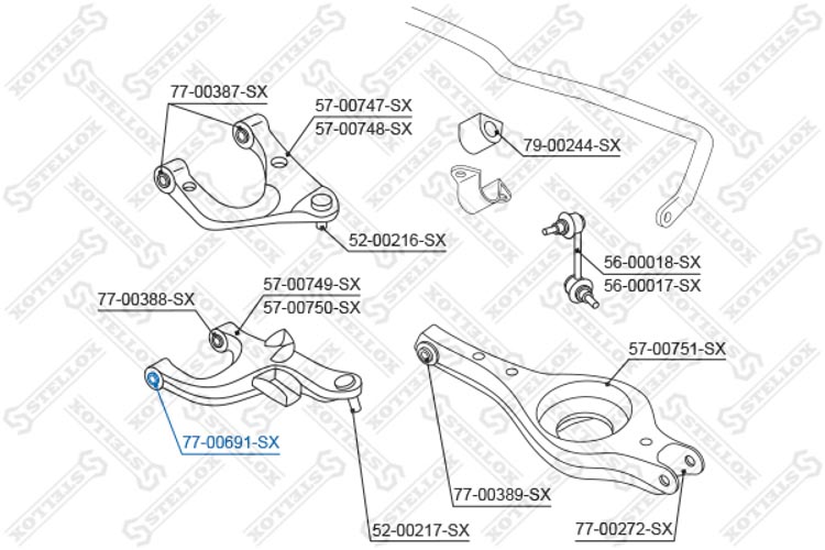 

Stellox 7700691SX Сайлентблок рычага