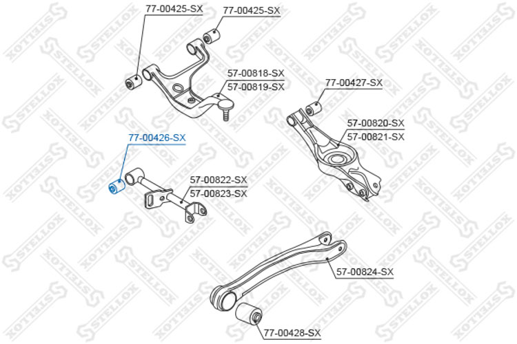 

Stellox 7700426SX Сайлентблок рычага