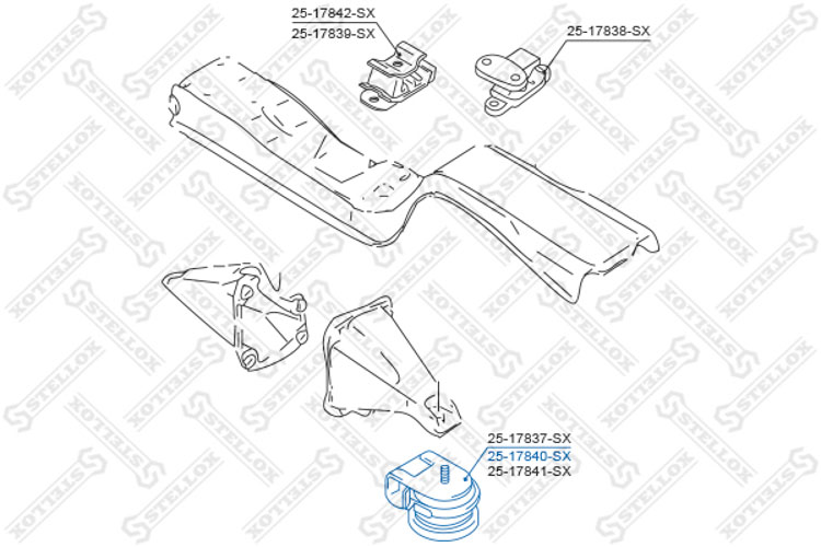 

Stellox 2517840SX Опора двигателя