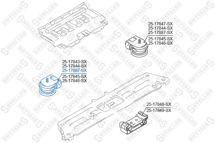 

Stellox 2517887SX Опора двигателя