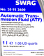 SWAG ATF Dexron 6 трансмиссионное масло