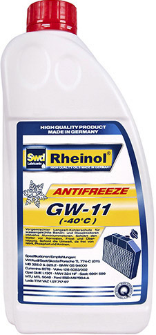 

Готовый антифриз SWD Rheinol GW-11 G11 синий 27566