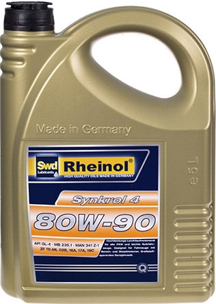 

Трансмиссионное масло SWD Rheinol Synkrol 4 GL-4 80W-90 полусинтетическое 32525580