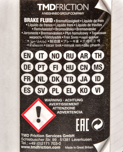 Гальмівна рідина Textar DOT 4 пластик 0.25 л