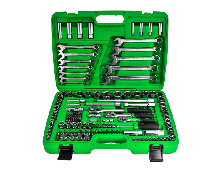 

Набор инструментов Toptul GCAI130B 1/2", 3/8", 1/4" 130 шт.