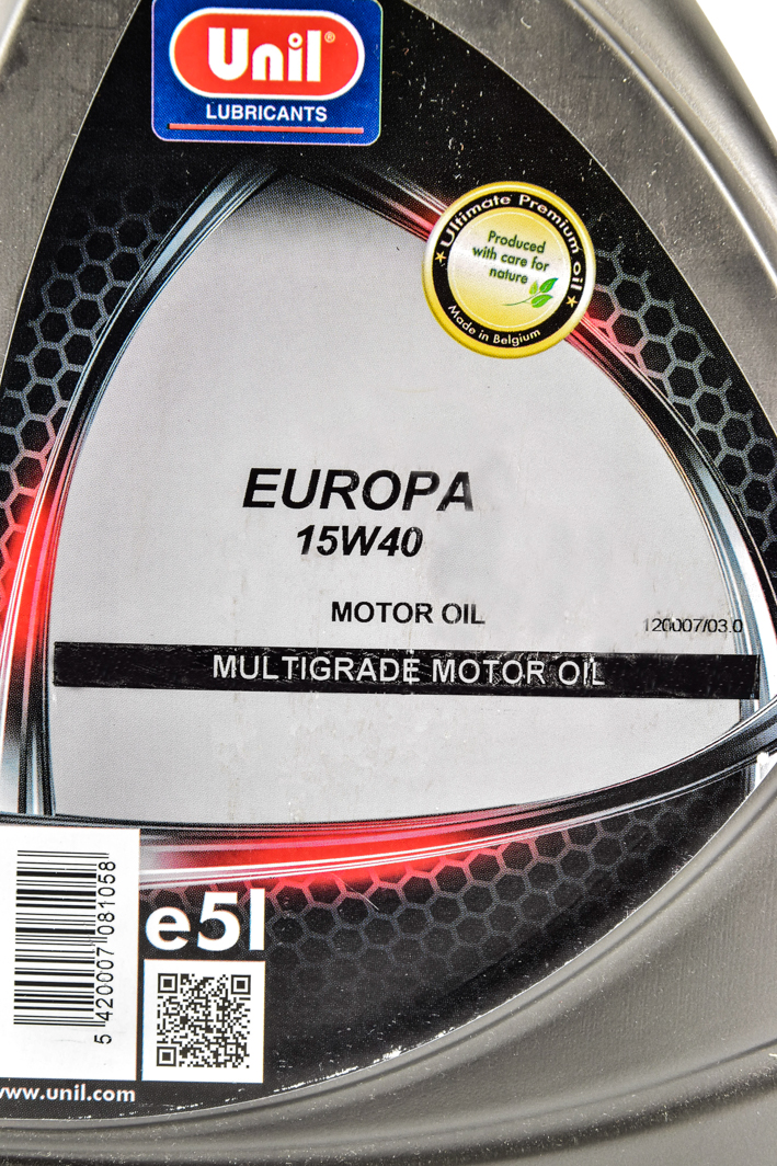 Моторное масло Unil Europa 15W-40 5 л на Peugeot Boxer
