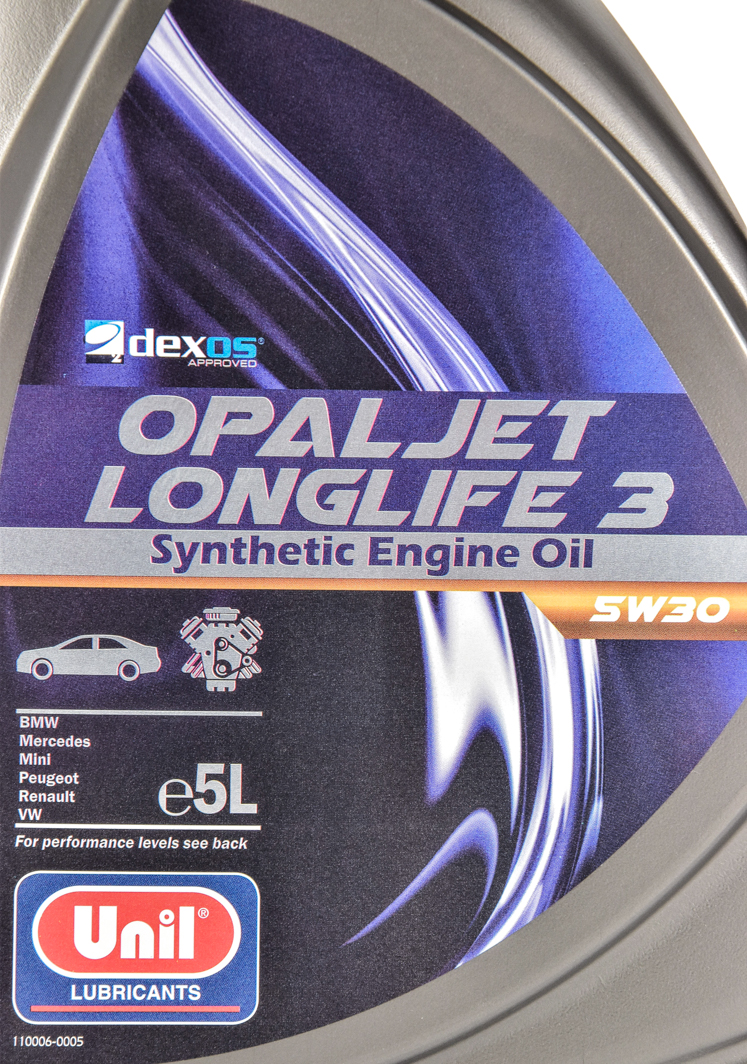 Моторное масло Unil Opaljet Longlife 3 5W-30 5 л на Ford Mustang