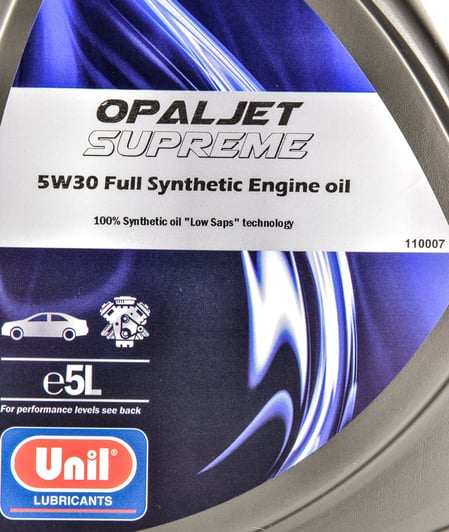 Моторное масло Unil Opaljet Supreme 5W-30 5 л на Honda S2000