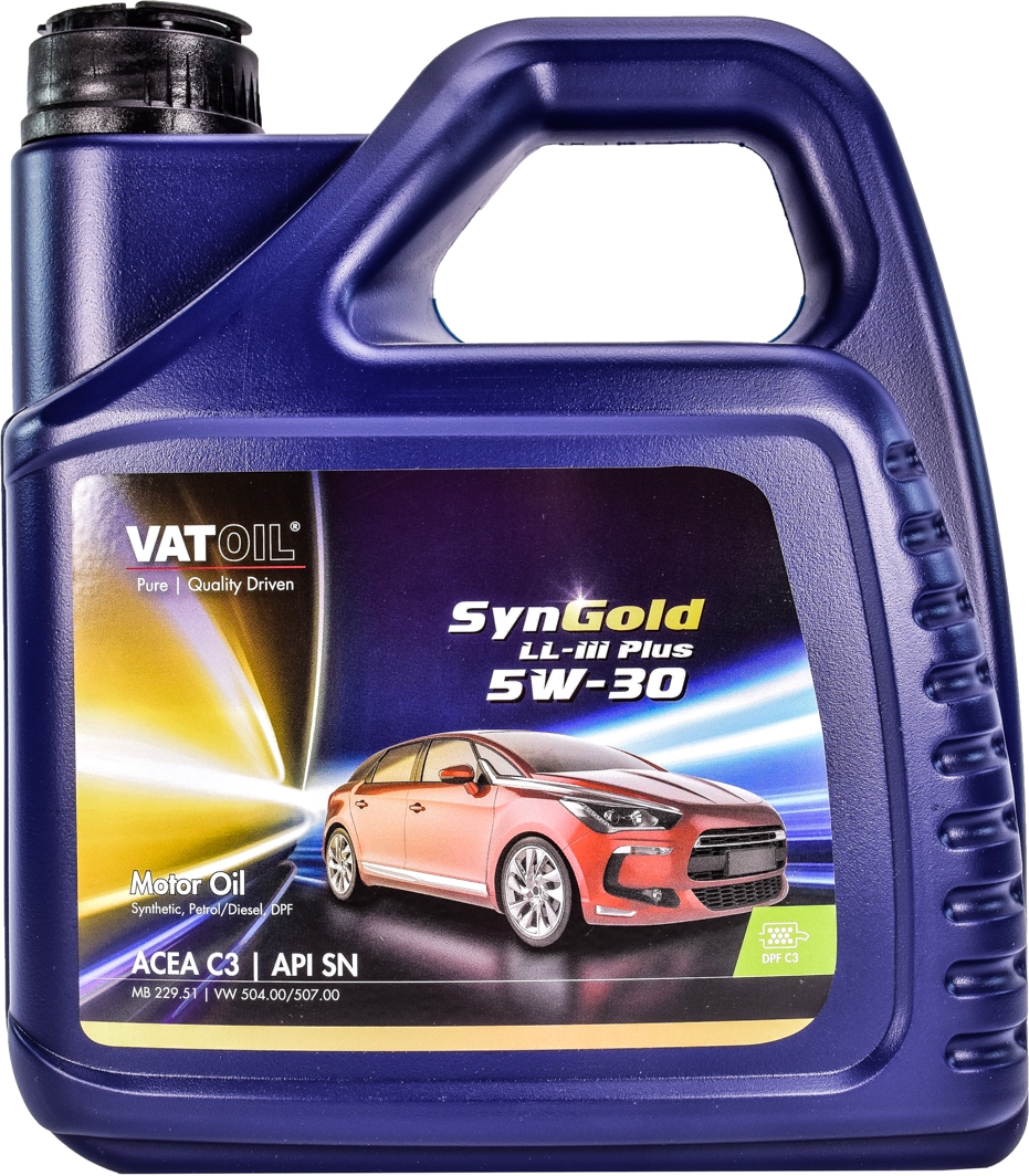 

Моторное масло Vatoil SynGold LL-III Plus 5W-30 синтетическое 50021