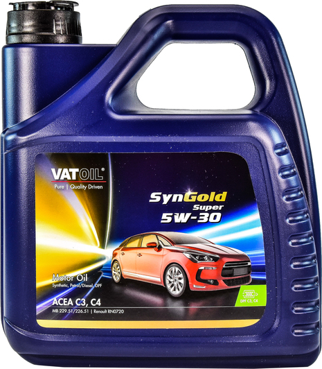 Моторна олива VatOil SynGold Super 5W-30 4 л на Opel Astra
