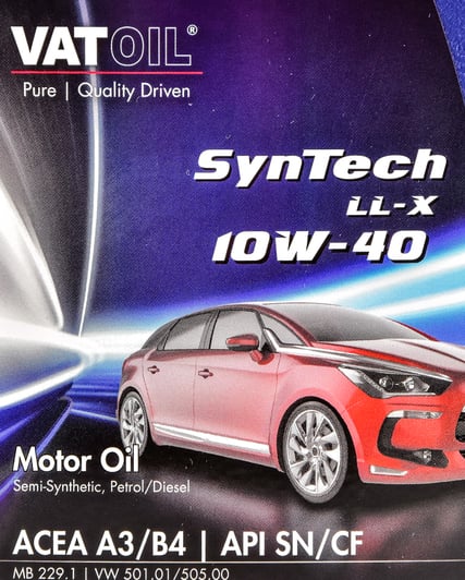 Моторное масло VatOil SynTech LL-X 10W-40 1 л на Citroen DS4