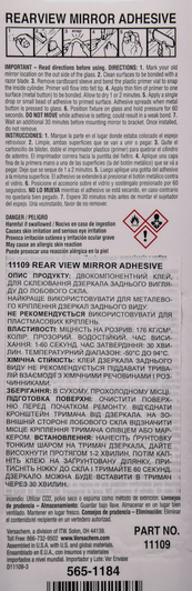 Versachem 11109 Rear View Mirror Adhesive