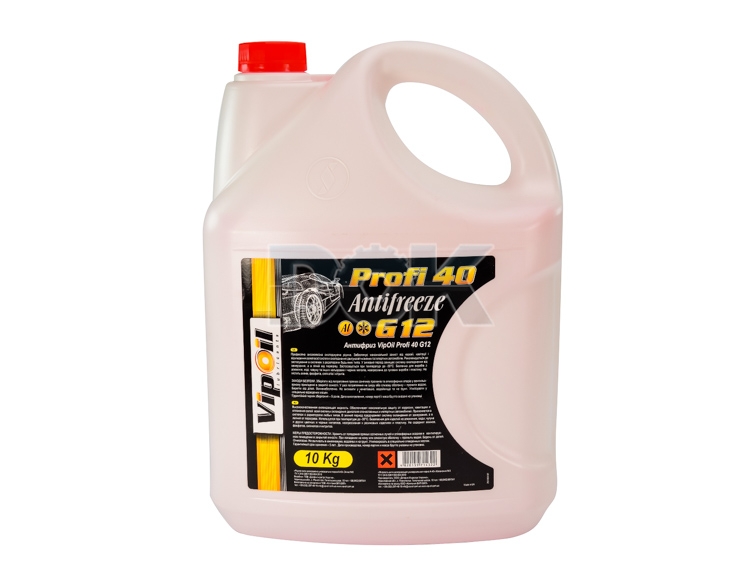 

Готовый антифриз VIPOIL Profi 40 G12 красный -30 °C 701404