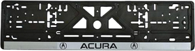 Рамка номерного знака Vitol 18476 колір чорний на Acura пластик