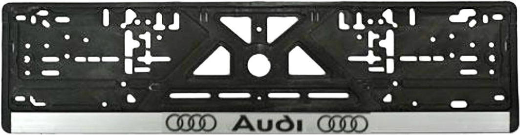

Рамка номерного знака Vitol 3795 цвет черный на Audi пластик