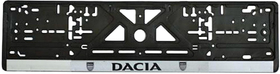 Рамка номерного знака Vitol 4073 цвет черный на Dacia пластик