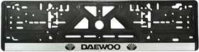 Рамка номерного знака Vitol 14353 цвет черный на Daewoo пластик