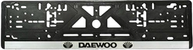 Рамка номерного знака Vitol 14353 колір чорний на Daewoo пластик