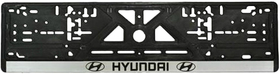 Рамка номерного знака Vitol 13004 цвет черный на Hyundai пластик