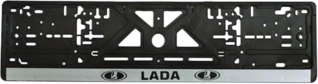 

Рамка номерного знака Vitol 18468 цвет черный на Lada