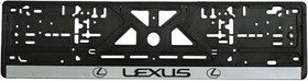 Рамка номерного знака Vitol 18384 цвет черный на Lexus пластик