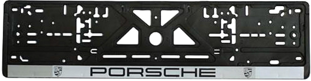 

Рамка номерного знака Vitol 18475 черная на Porsche