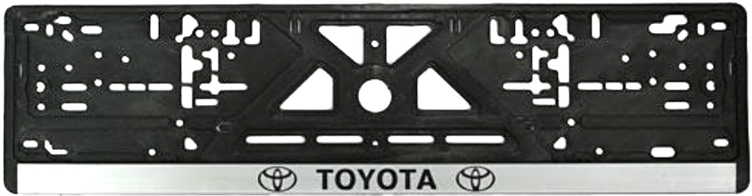 

Рамка номерного знака Vitol 3798 черная на Toyota