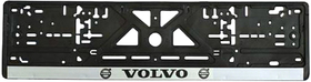 Рамка номерного знака Vitol 18472 колір чорний на Volvo пластик