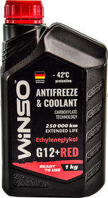 Готовий антифриз Winso G12+ червоний -42 °C