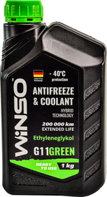 Готовий антифриз Winso G11 зелений -40 °C