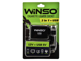 USB-перехідник на прикурювач Winso 2 в 1 + USB 200120