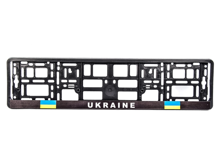 

Рамка номерного знака Winso 000311 черная Ukraine