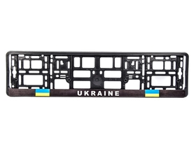Рамка номерного знака Winso 000311 цвет черный Ukraine пластик