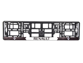 Рамка номерного знака Winso 000181 цвет черный на Renault пластик