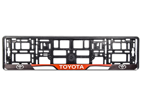 Рамка номерного знака Winso 000191 цвет черный на Toyota пластик