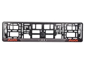 Рамка номерного знака Winso 000212 колір чорний на Audi пластик
