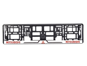 Рамка номерного знака Winso 000151 колір чорний на Mitsubishi