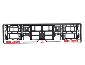 Рамка номерного знака Winso 000151 цвет черный на Mitsubishi пластик