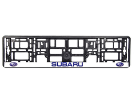 Рамка номерного знака Winso 000012 колір чорний на Subaru пластик