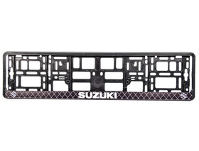 Рамка номерного знака Winso 000461 колір чорний на Suzuki пластик