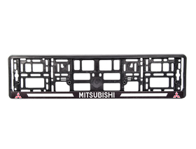 Рамка номерного знака Winso 000152 цвет черный на Mitsubishi пластик