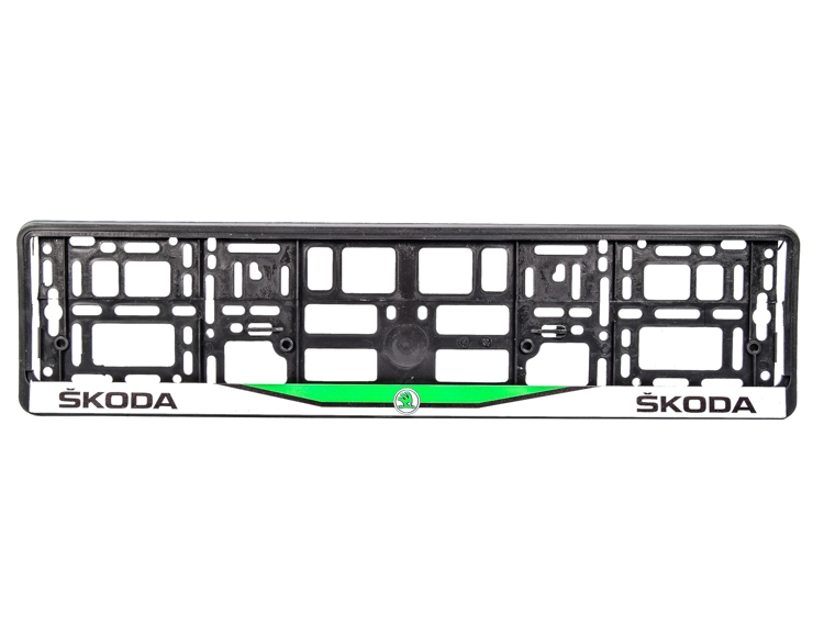 

Рамка номерного знака Winso 000222 черная на Skoda