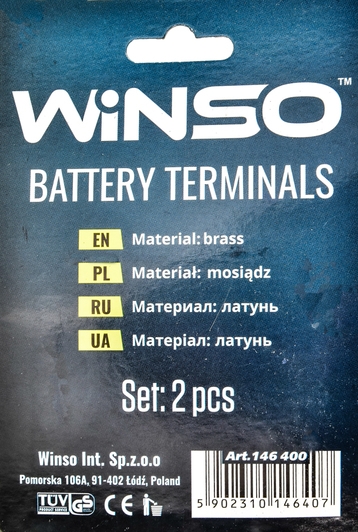 Клеммы акб euro type 1 Winso 146400