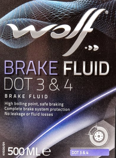 Wolf DOT 3 / DOT 4 тормозная жидкость