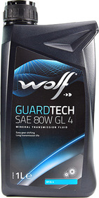 Трансмиссионное масло Wolf GuardTech GL-4 80W минеральное