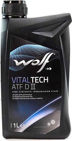 Трансмиссионное масло Wolf VitalTech ATF DIII полусинтетическое