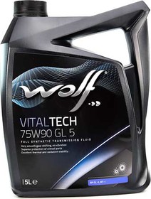 Трансмісійна олива Wolf VitalTech GL-5 GL-4 MT-1 75W-90 синтетична