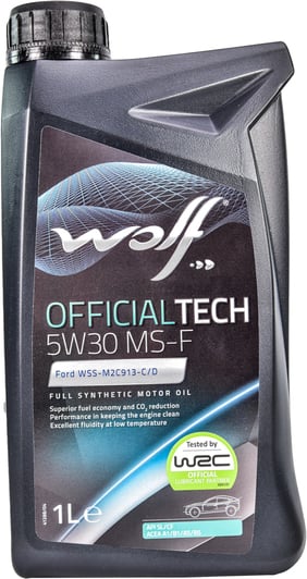 Моторна олива Wolf Officialtech MS-F 5W-30 1 л на Citroen C3