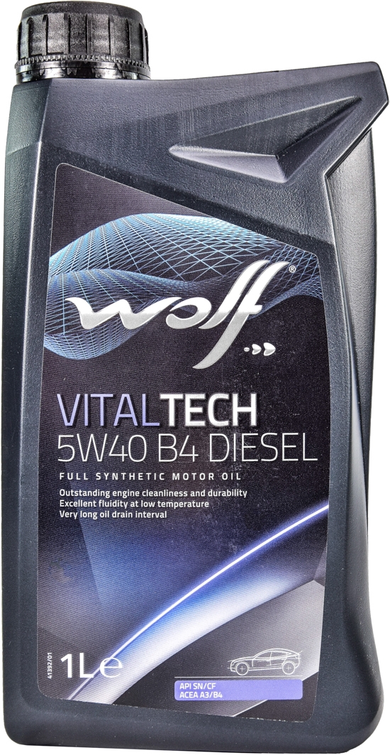 Моторна олива Wolf Vitaltech B4 Diesel 5W-40 для Audi 80 1 л на Audi 80